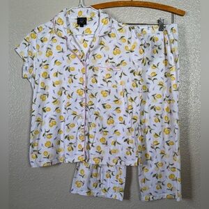 Women’s Sz. Med. Laura Ashley Cotton Blend 2pc. Pj Set Spring Casual Lounge